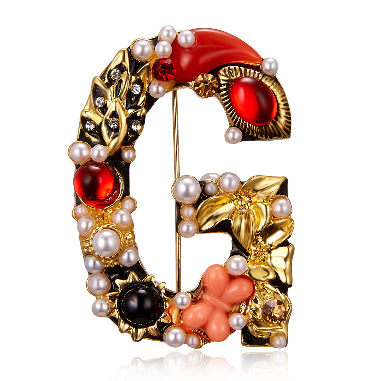 Initial Brooch