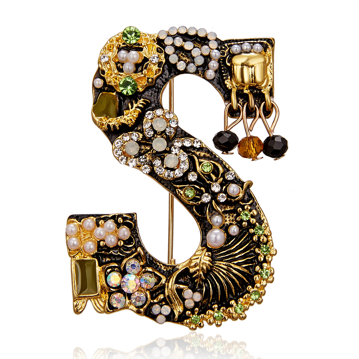 Initial Brooch