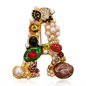 Initial Brooch