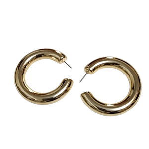 Puffed Metal Hoops