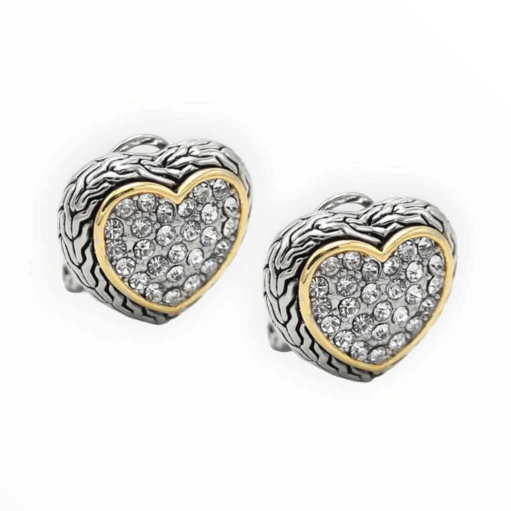 Crystal Heart Earrings