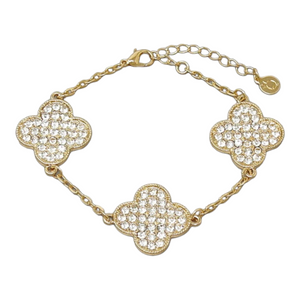 Quatrefoil Charm Bracelet