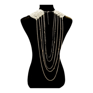 Draped Multi-Strand Pearl Set