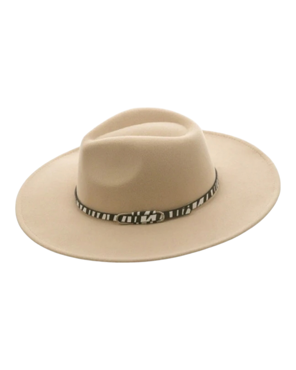 Zebra Leather Belt Hat