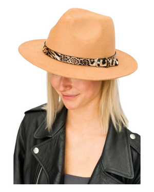 Leopard Print Belt Hat