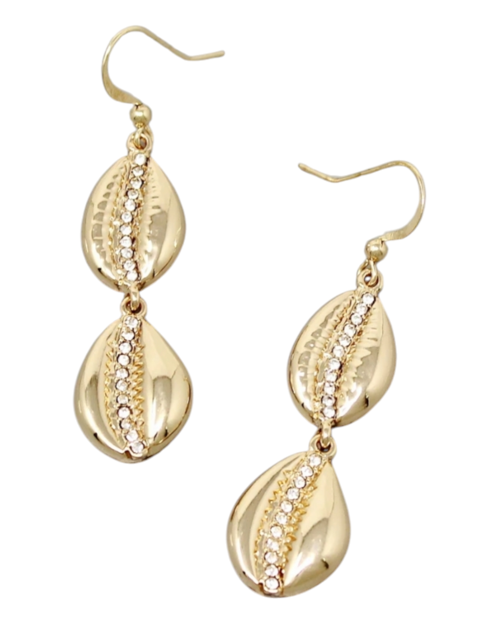 Cowrie Shell Drop Earrings