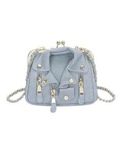 Faux Denim Handbag