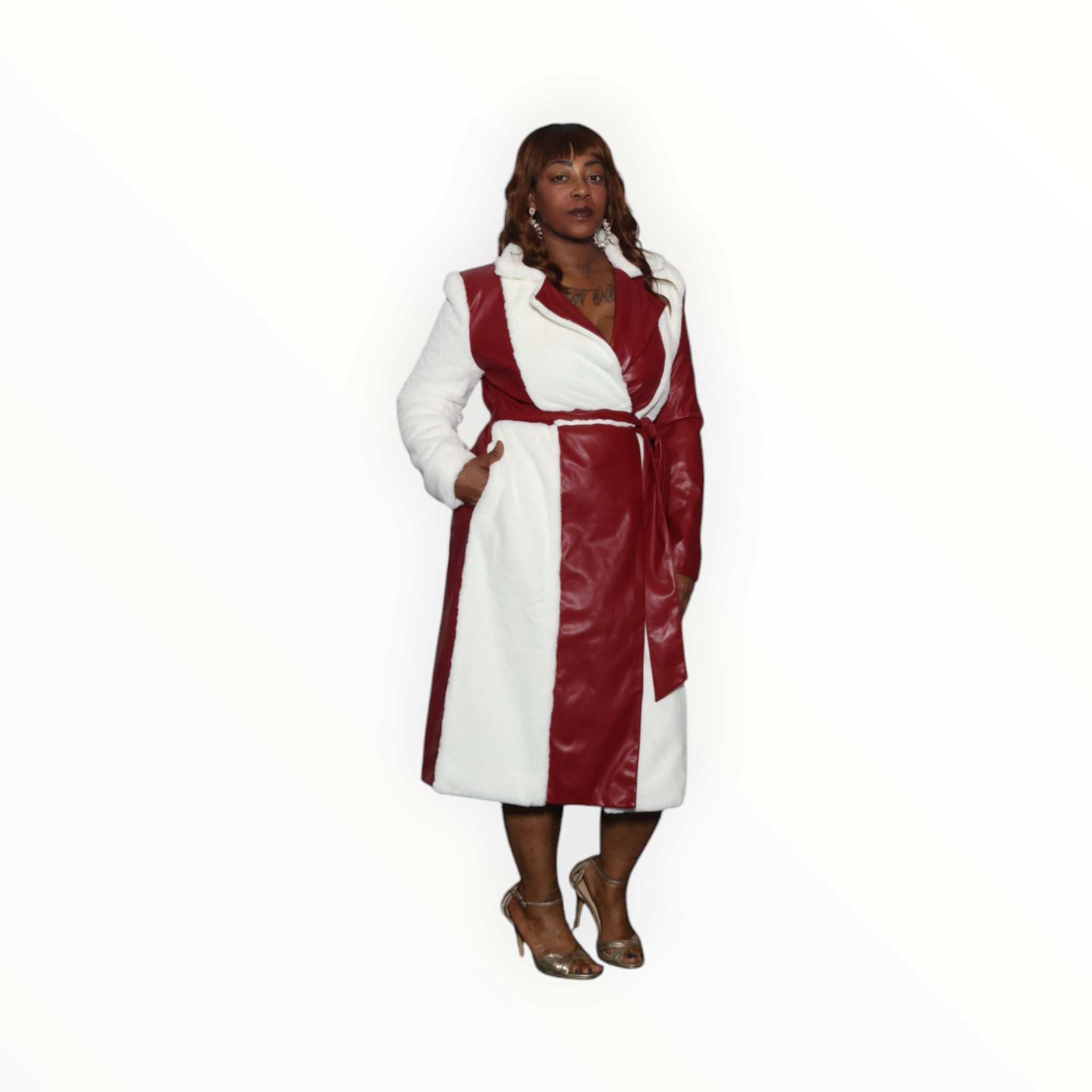 Crimson Luxe Coat