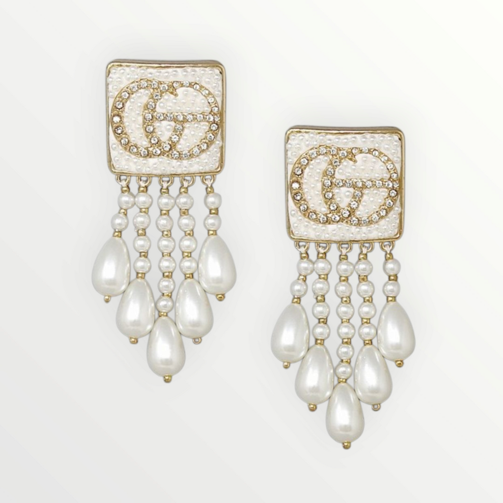 GG Pearl Fringe Dangles