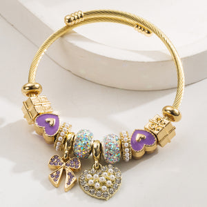 Sweetheart Charms Bangle