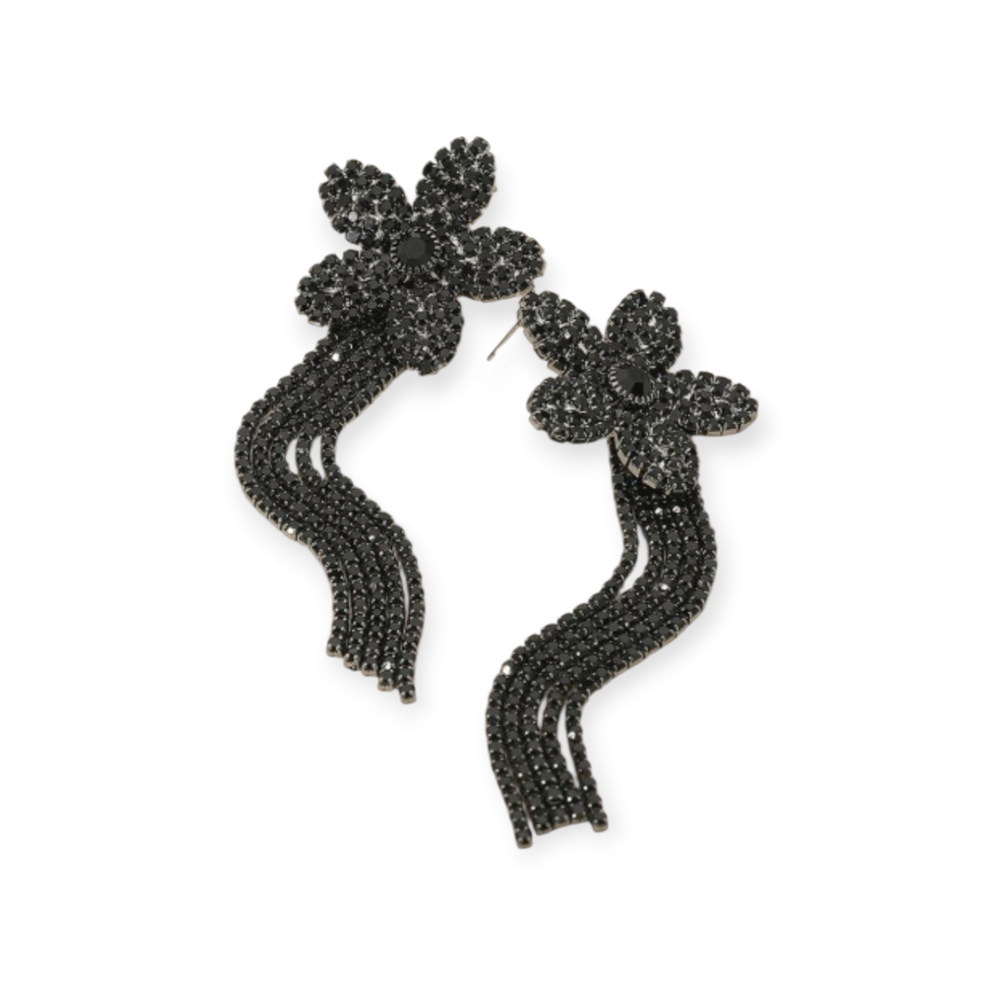 Flower Fringe Earrings