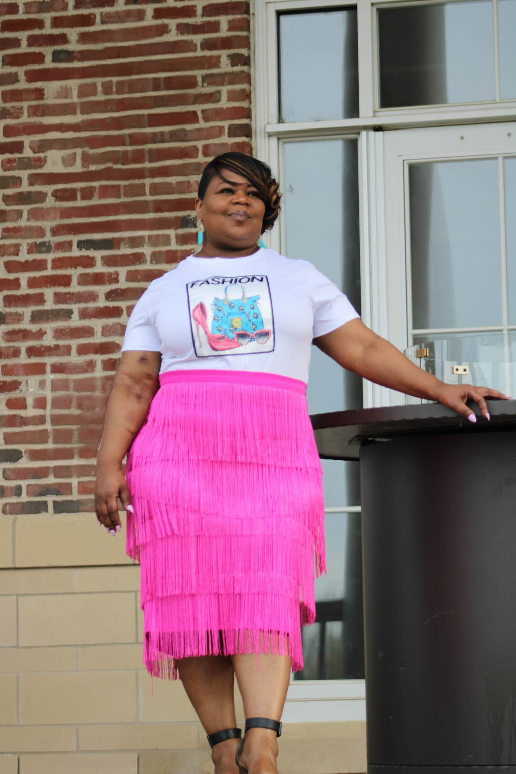 Fuchsia Tassel Skirt